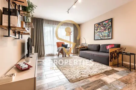 Möbliertes Apartment mit einem Schlafzimmer, Parkplatz und Schwimmbad im Komplex 