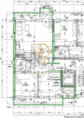 Drei-Zimmer-Wohnung Nr. 4 in einem Gebäude vor Akt 14