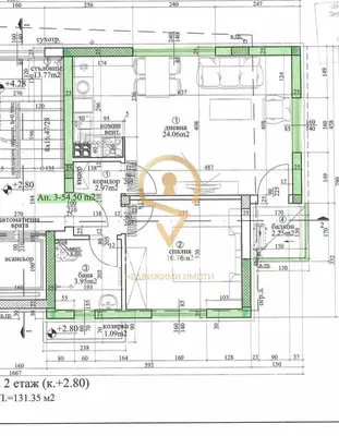 Zweizimmerwohnung Nr. 3 in einem Boutique-Gebäude vor Akt 14 mit Parkplatz im Preis enthalten