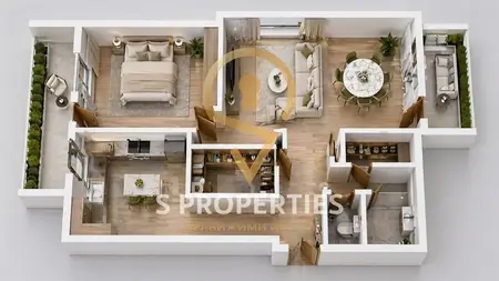 Three-room Apartment Neptune